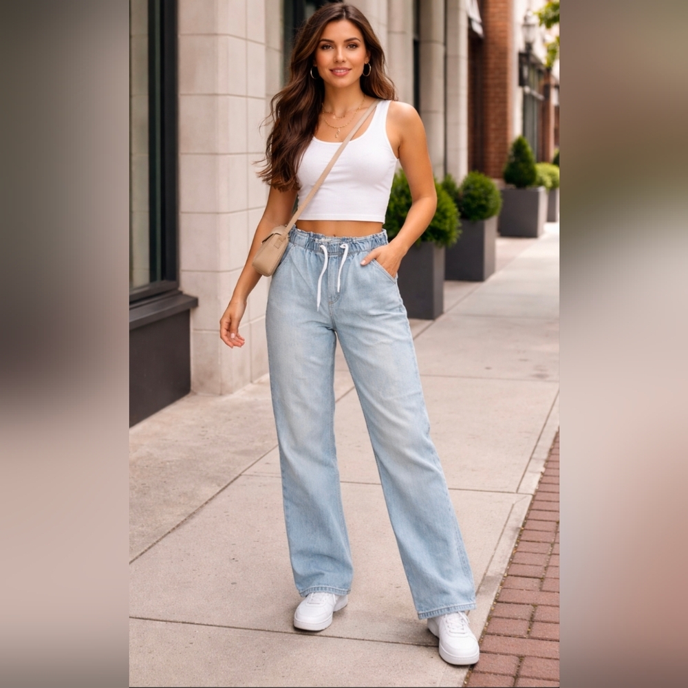 Topshop Light Blue Women Jeans